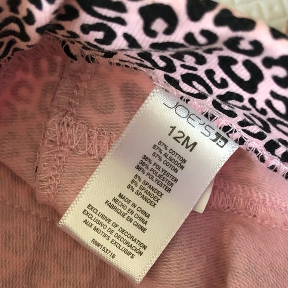 Joe’s Jeans|Baby girl two piece outfit,Leopard pink denim shorts & chambray top• - Picture 4 of 6